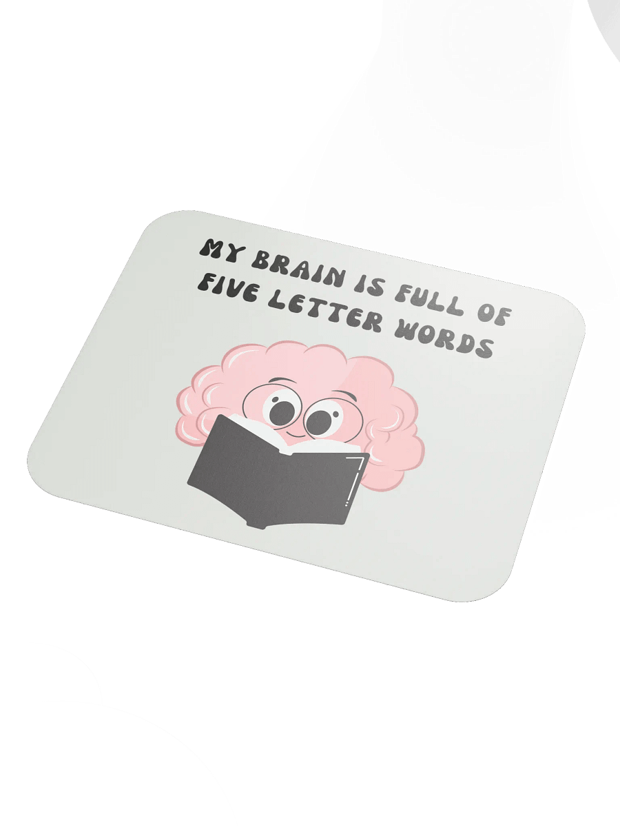 My Brain is full of Five Letter Words Mouse Pad product image (3)