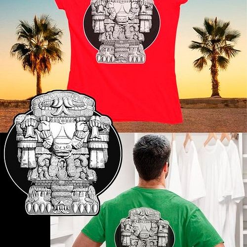🛒https://www.teepublic.com/.../25357877-idol-historical...

Idol historical vintage cult figure. God of the Americas. Central...