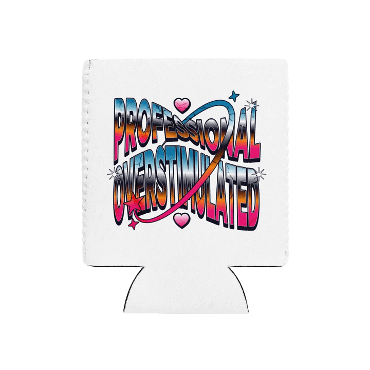 Professional Overstimulated Vibes Can Cooler product image (1)