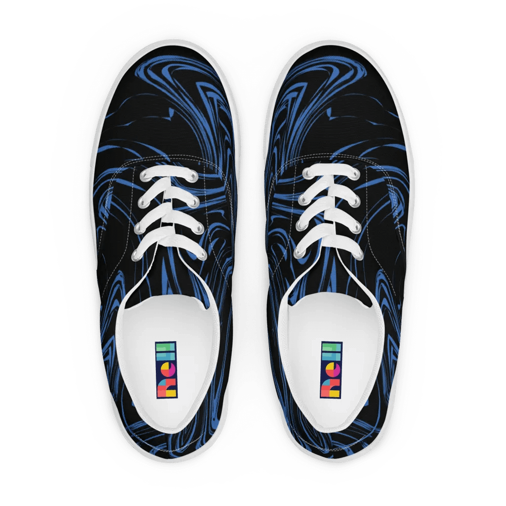 Marbled Blue Women's Lace-Up Shoes product image (1)