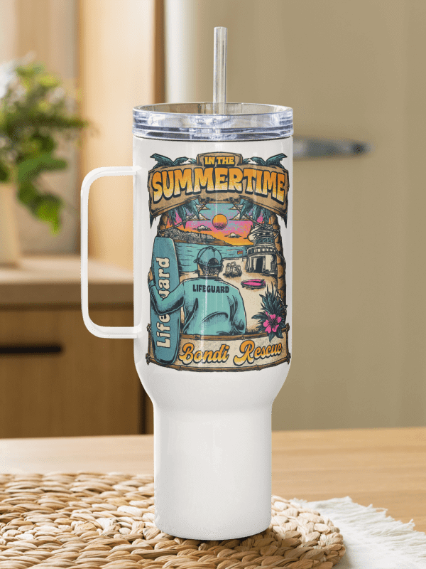 "In The Summertime" Travel Mug (40oz/1L) product image (3)