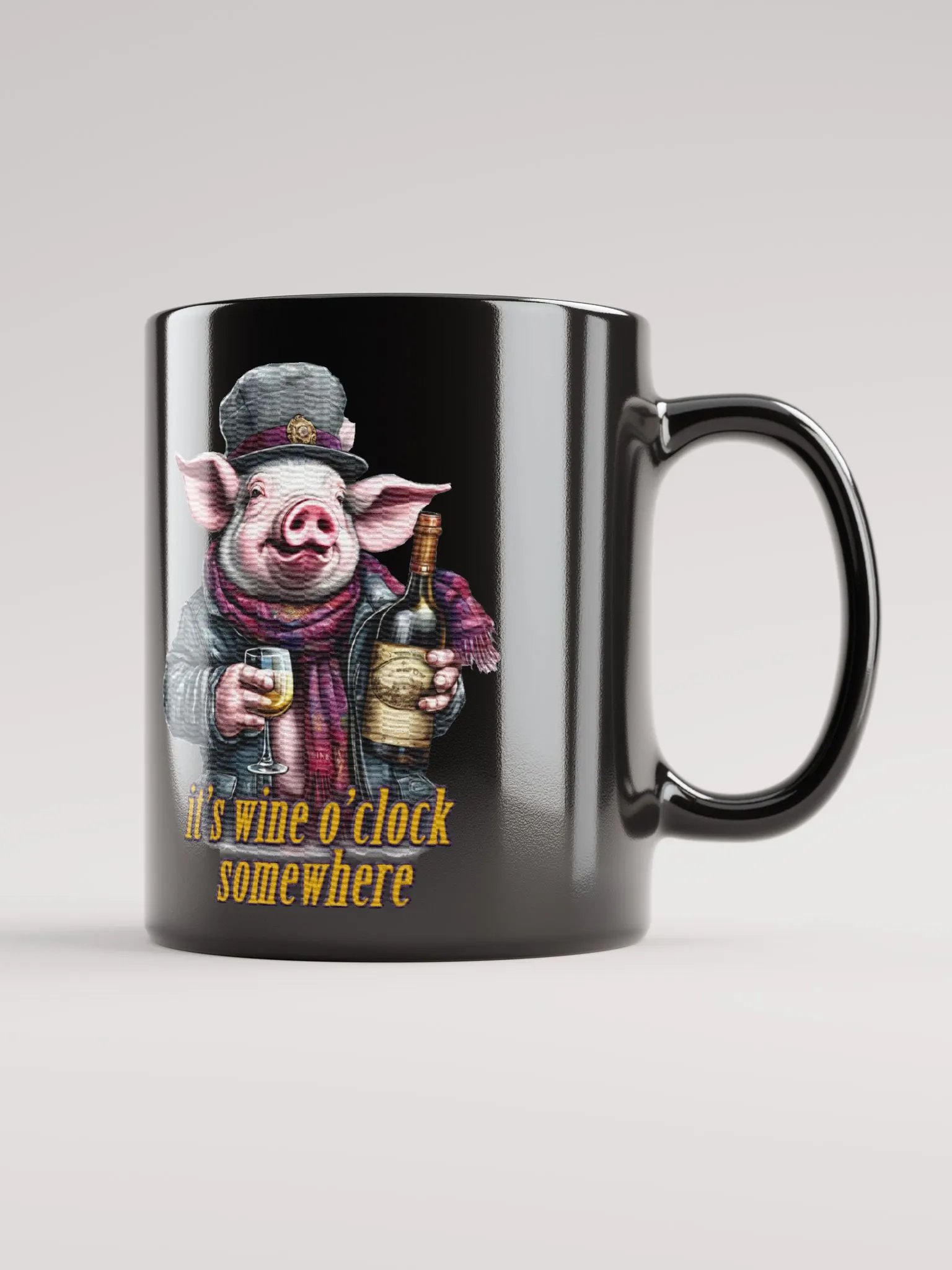 it's wine o'clock somewhere Pig product image (1)