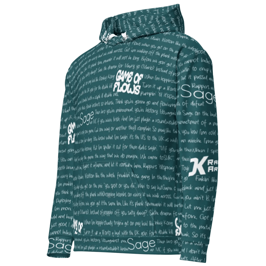 Game of Flows - DK Rap Artist & Sage - GREEN - Unisex Hoodie product image (1)