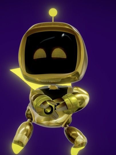 Golden Astro Bot 3d Model product image (1)