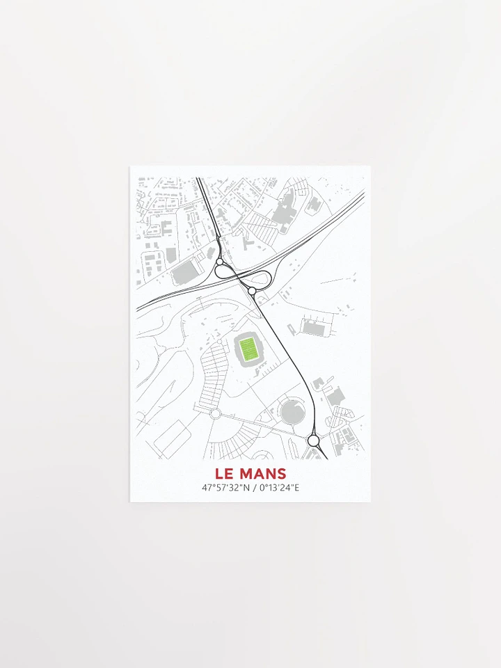 Le Mans Stadium Map Design Poster product image (5)