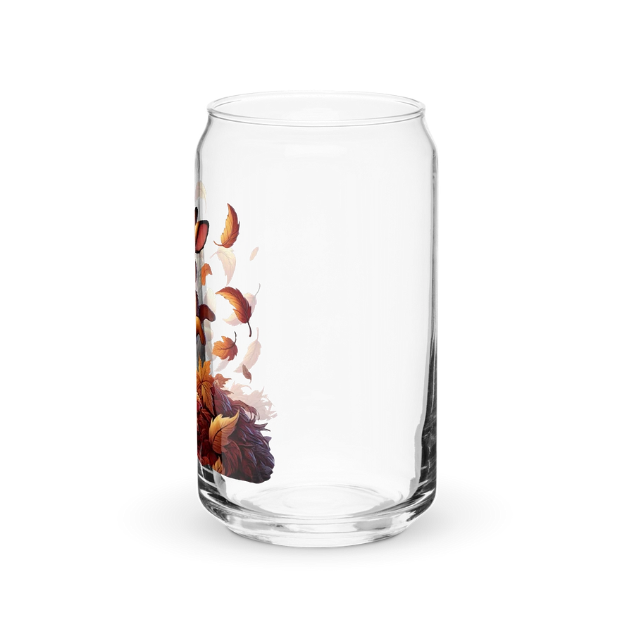 Autumn Leaves Bunny Rabbit Glass with Optional Lid and Straw product image (39)