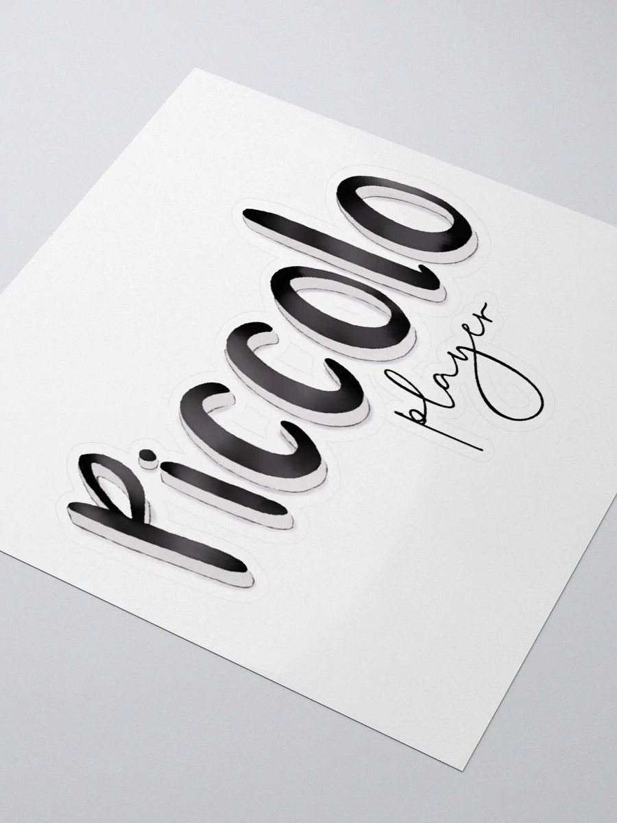 3D Piccolo Player Typography Sticker product image (3)