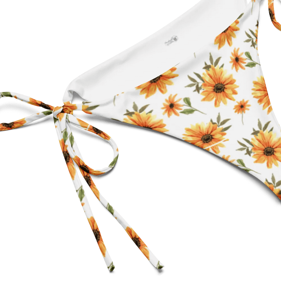 Watercolour Floral Pattern String Bikini Bottom - v6 product image (3)