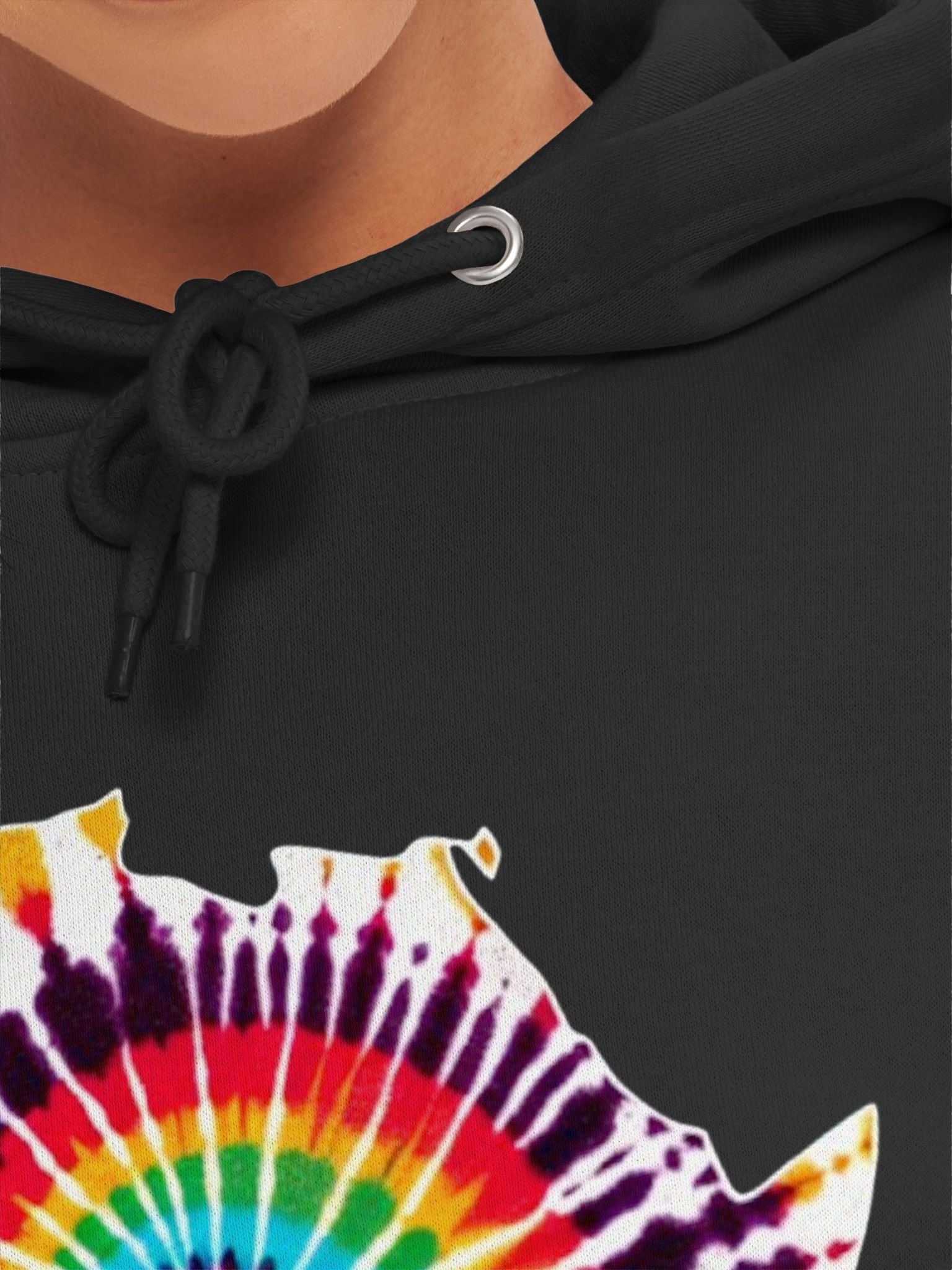 Map of Africa Tie and Dye Print Pattern Hoodie product image (50)
