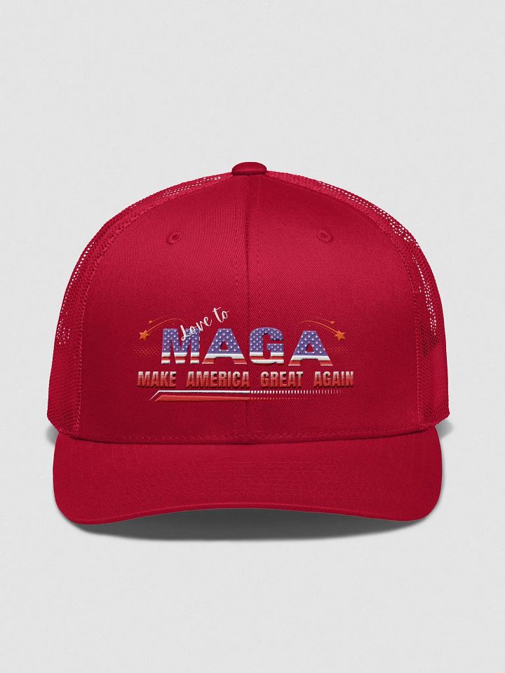 Yupoong Retro Trucker Hat Make america Great Again with color design product image (1)
