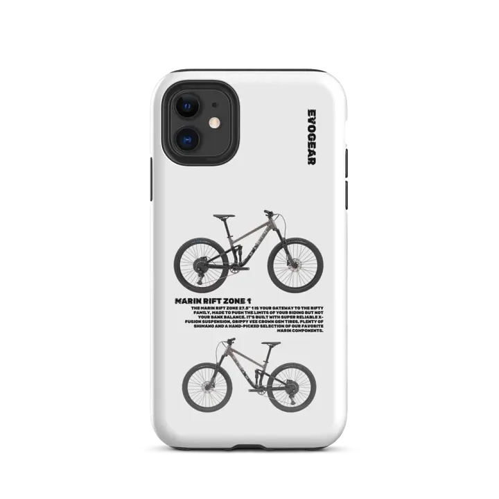 White Rift Zone 1 Grey iPhone Case product image (2)