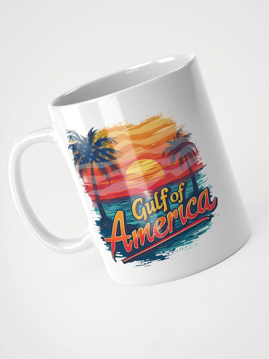 The Gulf of America with Sunset Flag Mug product image (9)