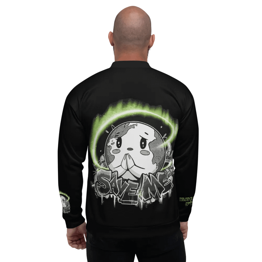 Save Me: A Plea from Planet Earth Bomber Jacket 🌍 product image (12)