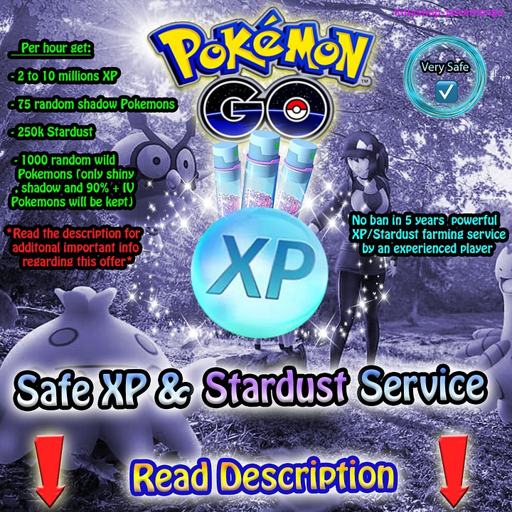 🔵 Very Safe and Powerful XP/Stardust Farming Service 2 to 10 Millions XP per hour by an experienced player 💪 product image (1)