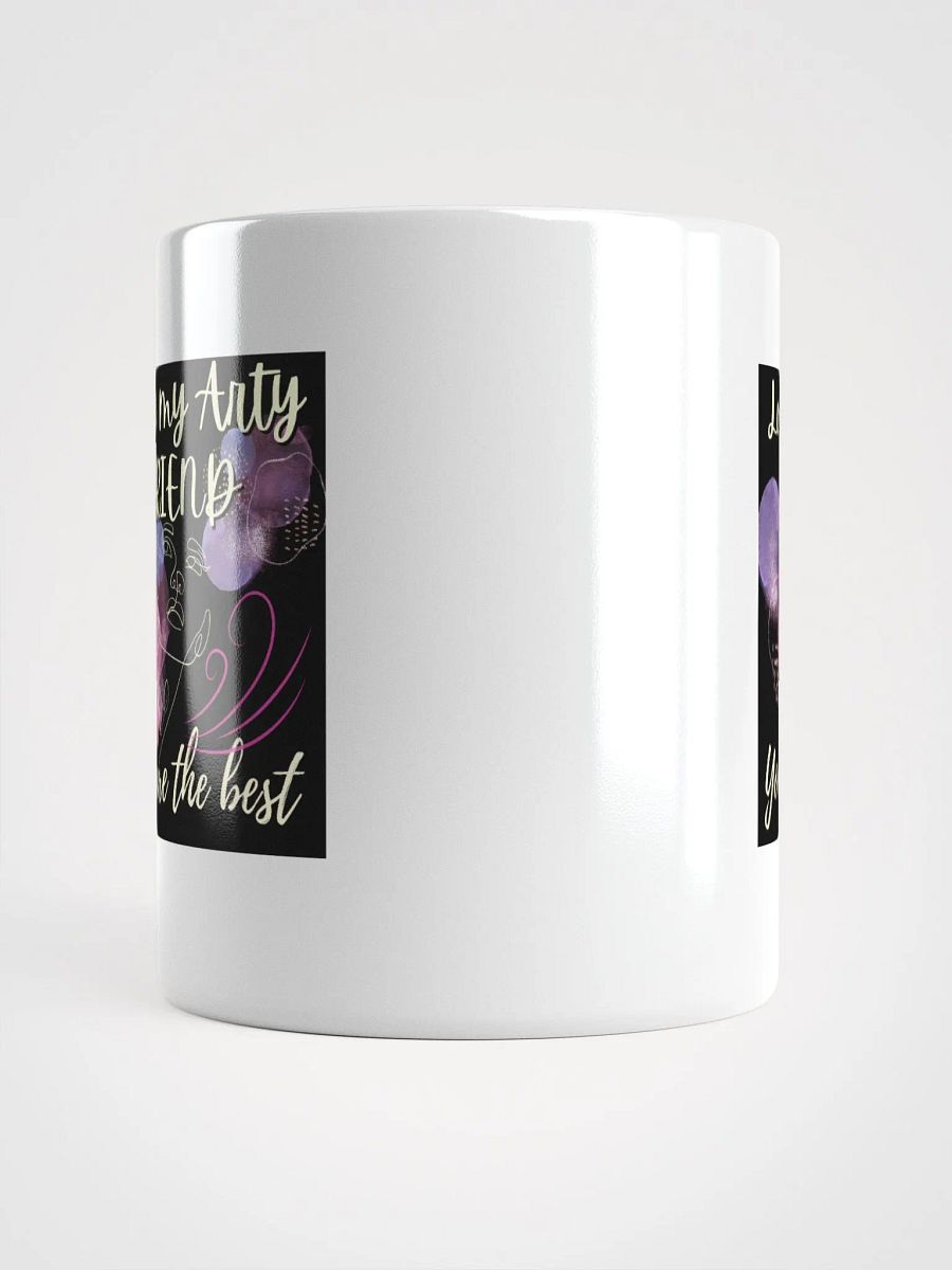 colorful mug for the artist. 'Love my Arty friend' Perfect gift for colleague, friend who loves arty things product image (13)