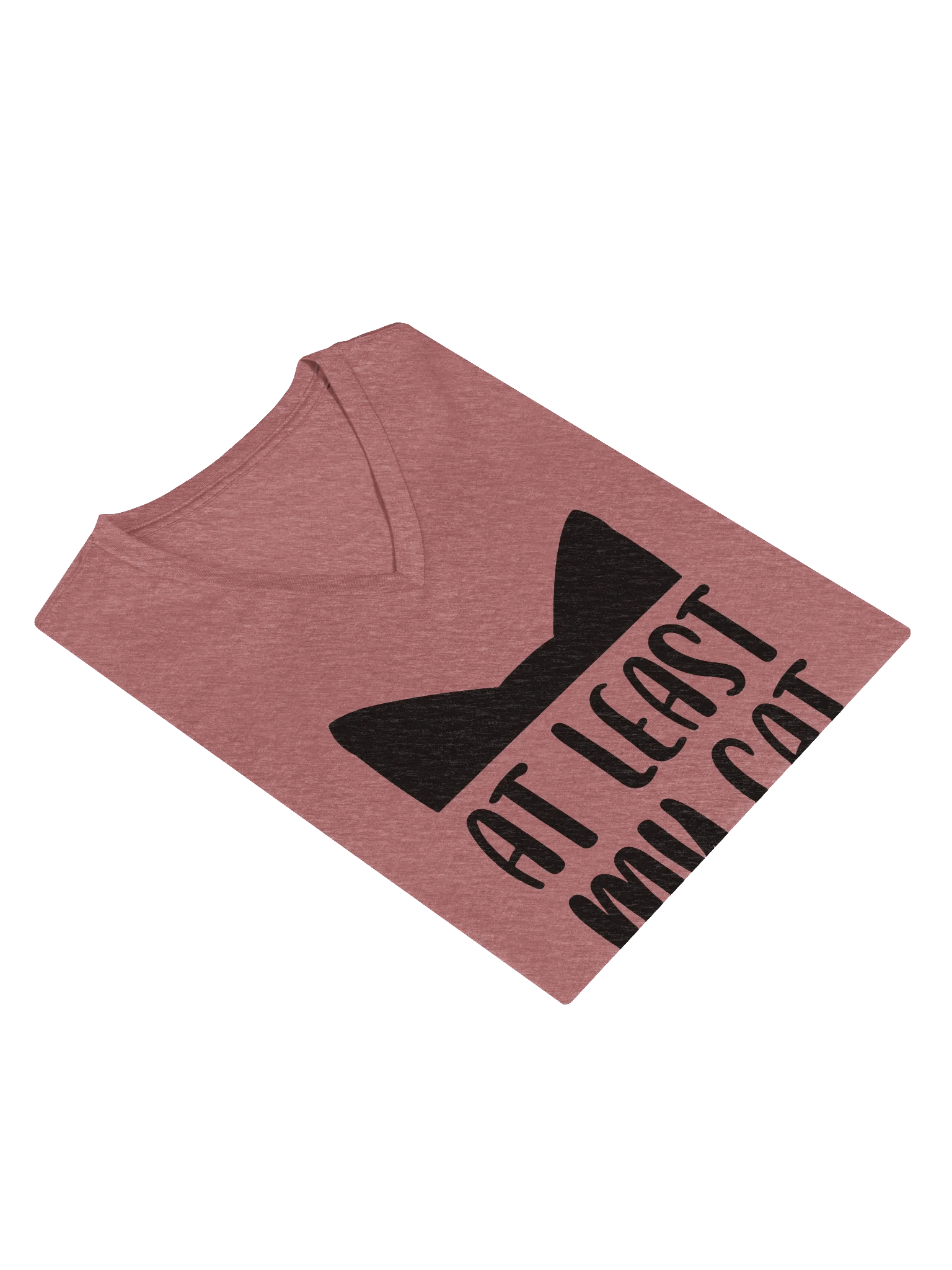 "At Least My Cat Loves Me" Comfort V-Neck Tee product image (4)