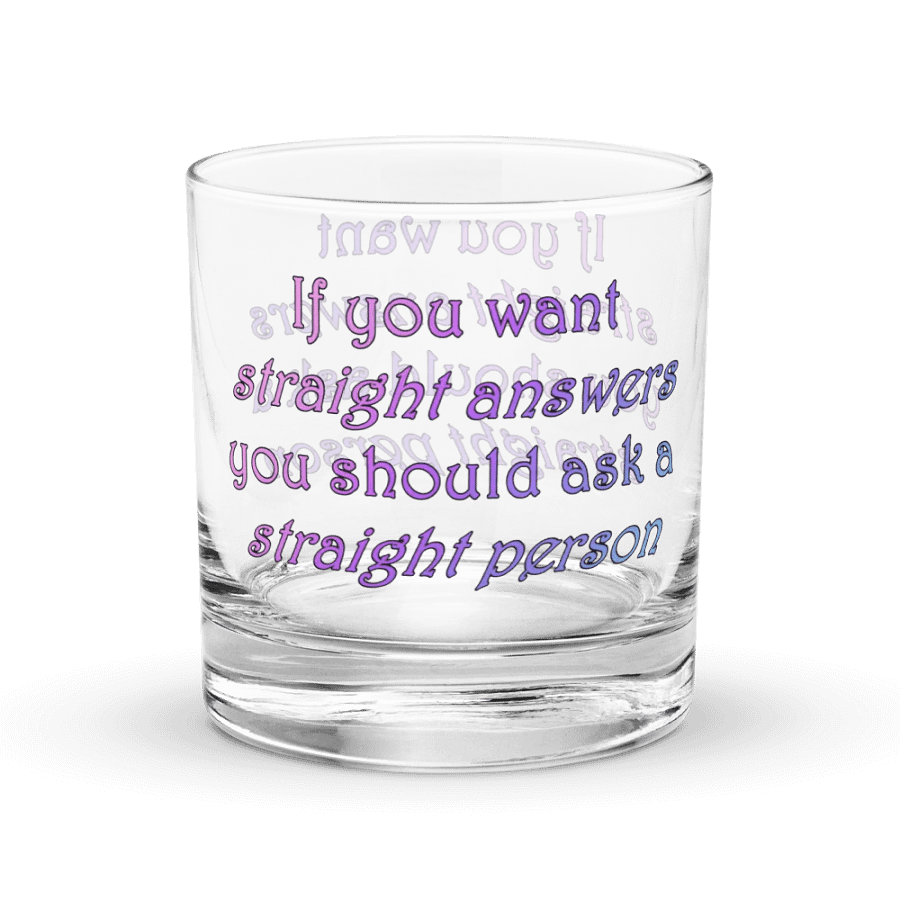 Straight Answers Rocks Glass product image (3)