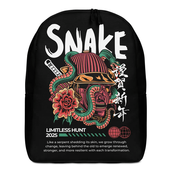 The Samurai/Snake Unisex Backpack product image (1)