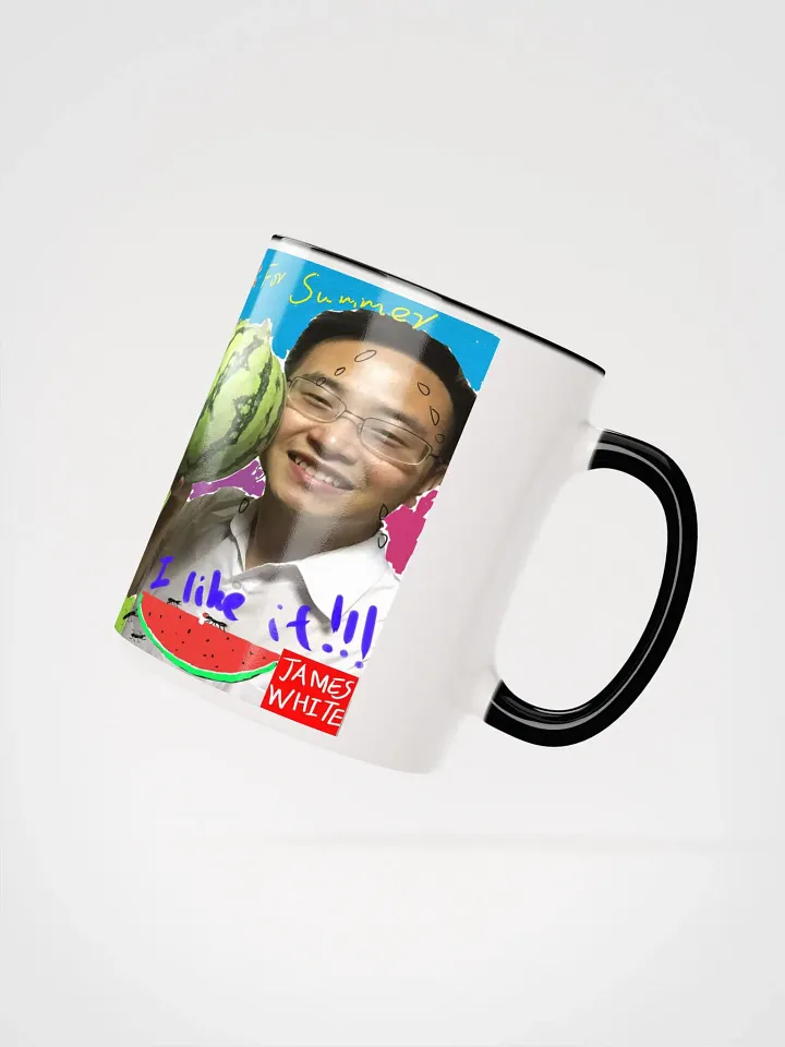 Ceramic Mug with Color Inside: watermelon product image (3)