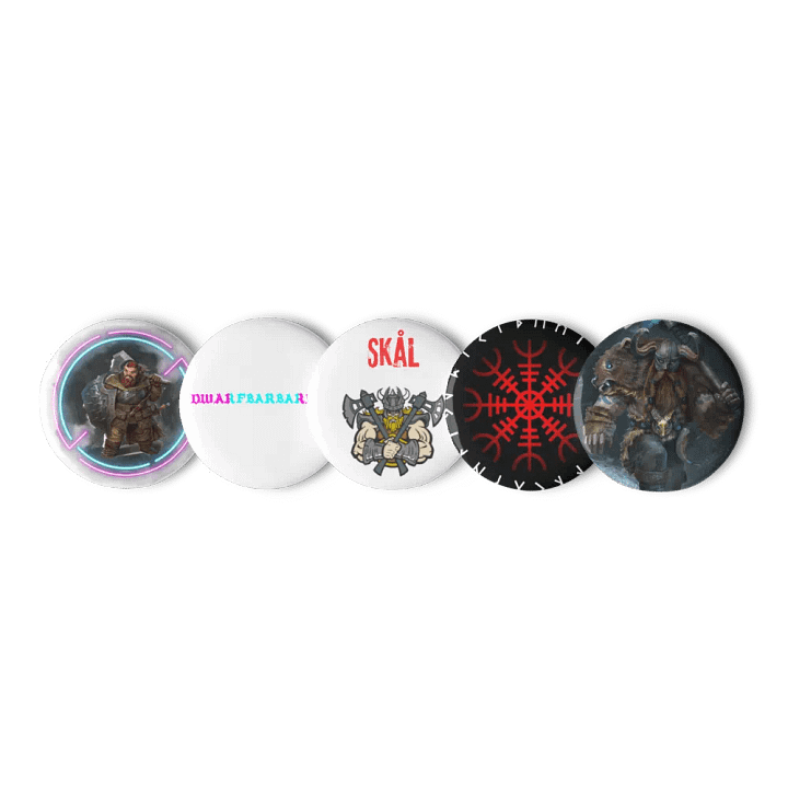 Barbarian pin badges product image (1)