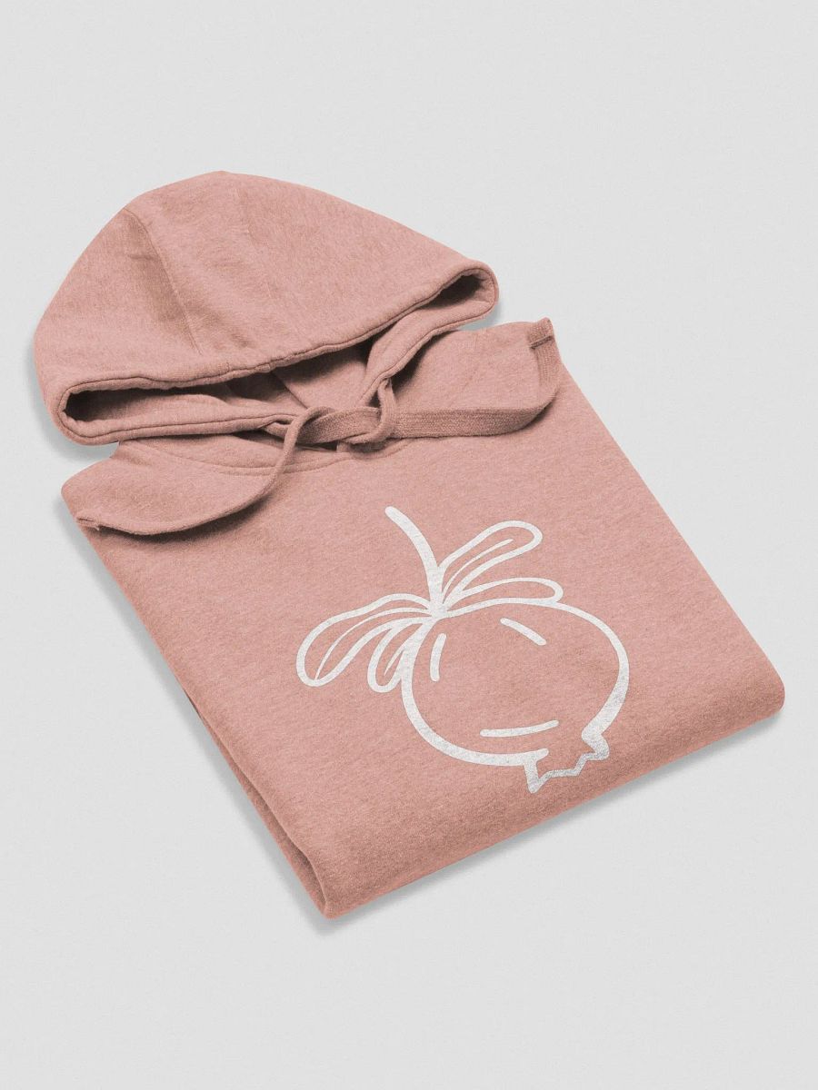 Pomegranate Hoodie Cotton Heritage Unisex Premium White Outline product image (68)
