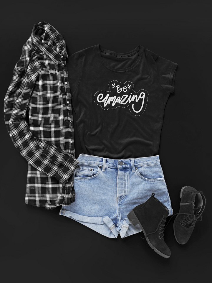 Be Amazing Black Unisex T-Shirt product image (1)