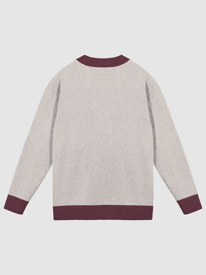 Bubbly and a B*tch (taupe and maroon sm. design) knitwear cardigan product image (7)