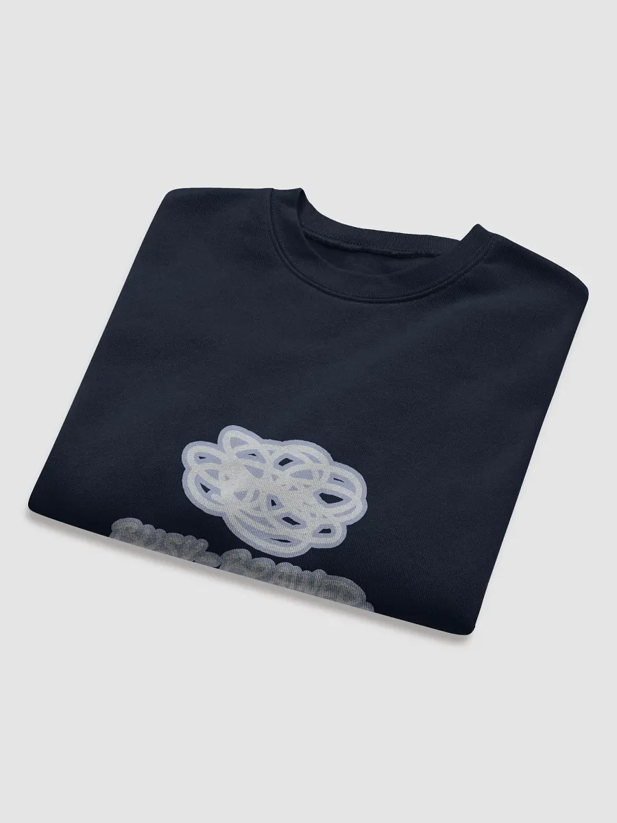 BUSY-BRAINED (lined design, #BDCAEF) Women's Fleece Crop Sweatshirt product image (24)