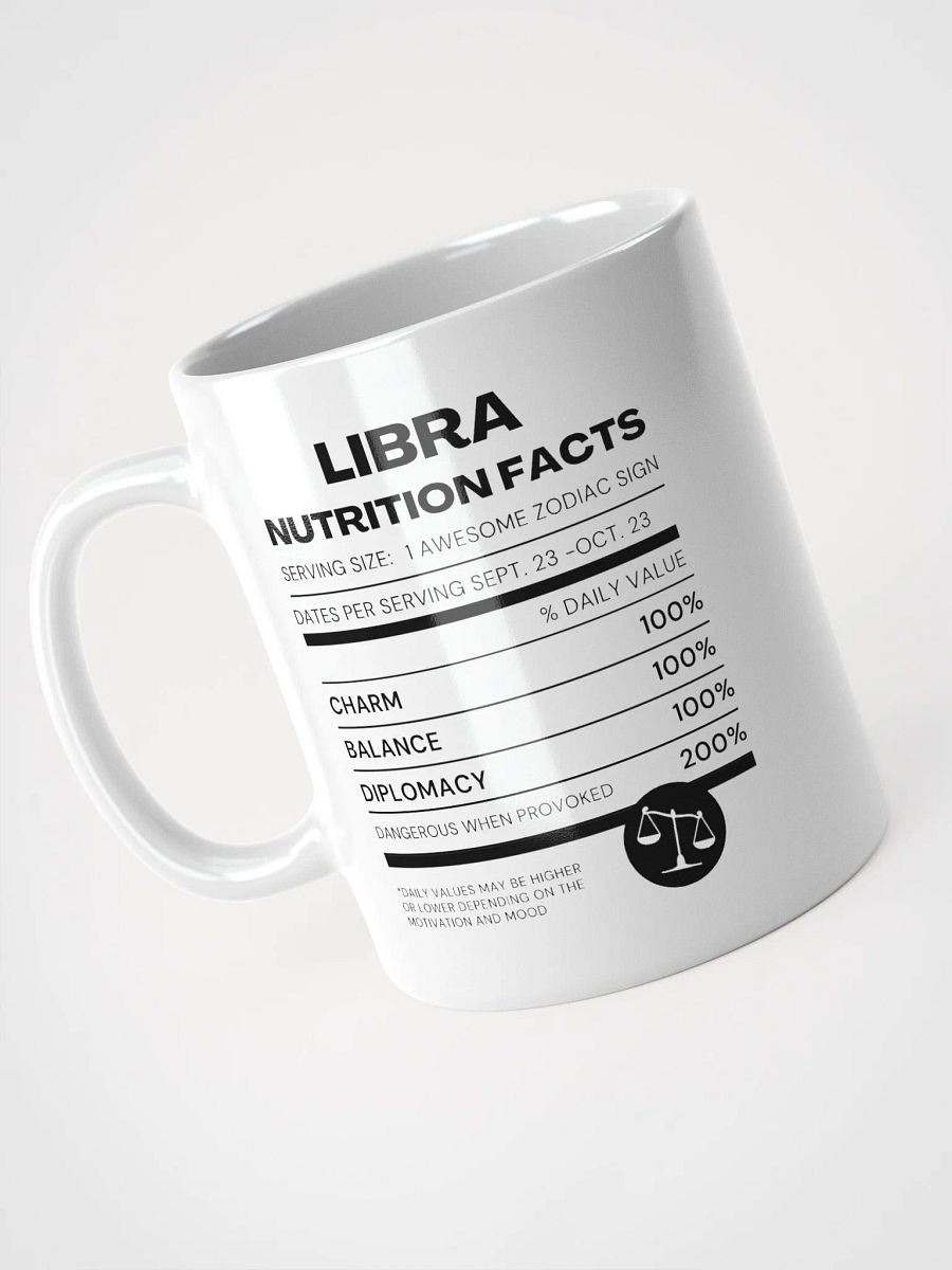 Libra Nutrition Facts Mug product image (4)