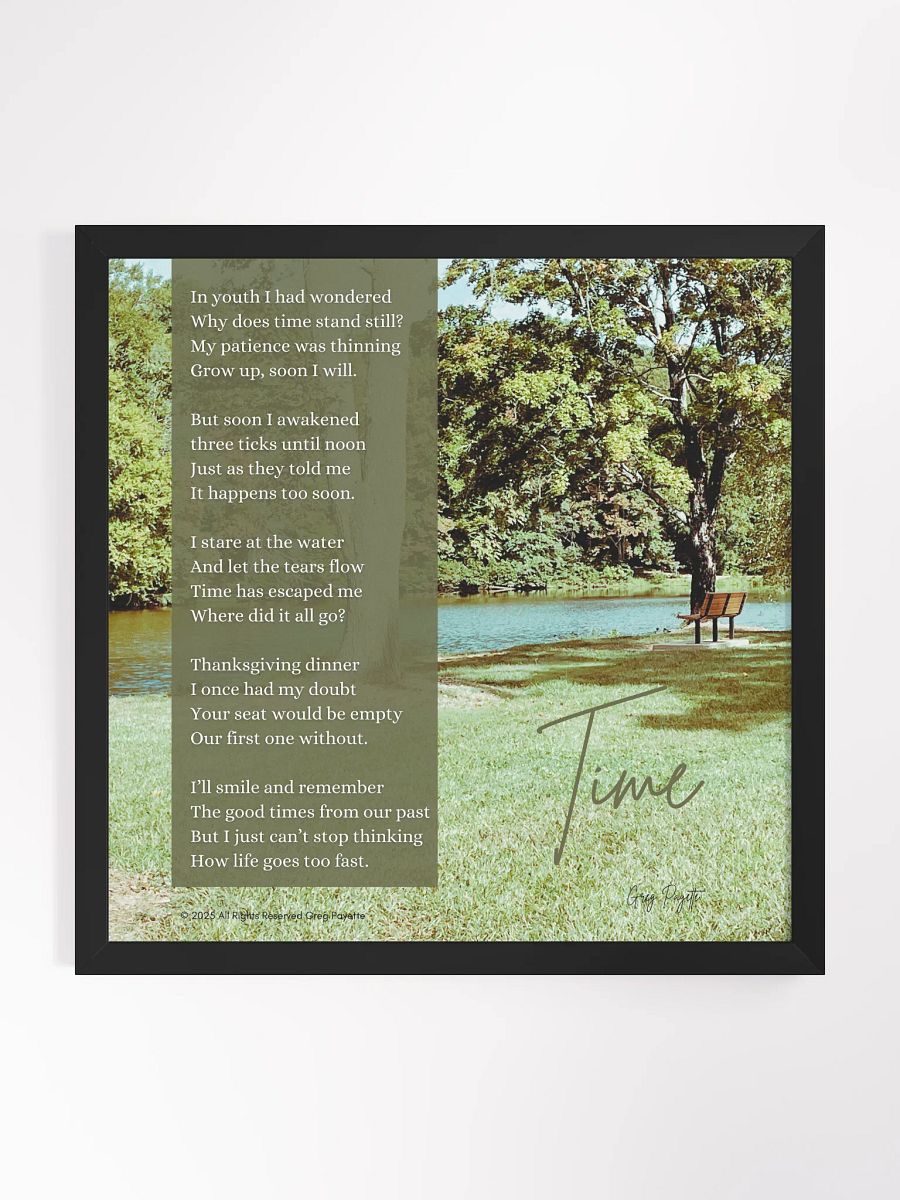 "Time" - a Poem by Greg Payette product image (14)