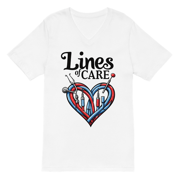 Lines of Care Heart T-shirt product image (2)