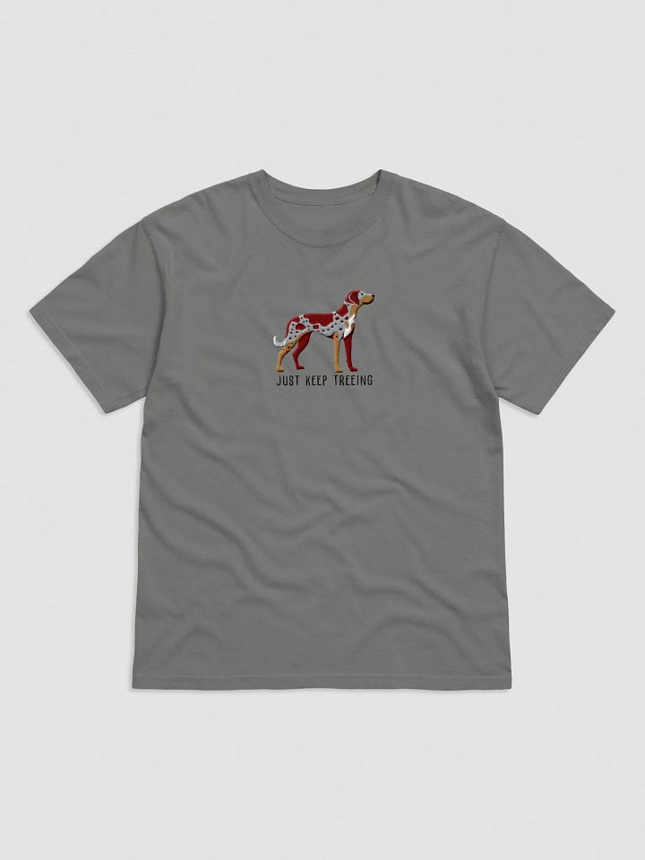 Just Keep Treeing T-Shirt(Embroidered) of a Catahoula Leopard Dog(Red Merle) product image (5)