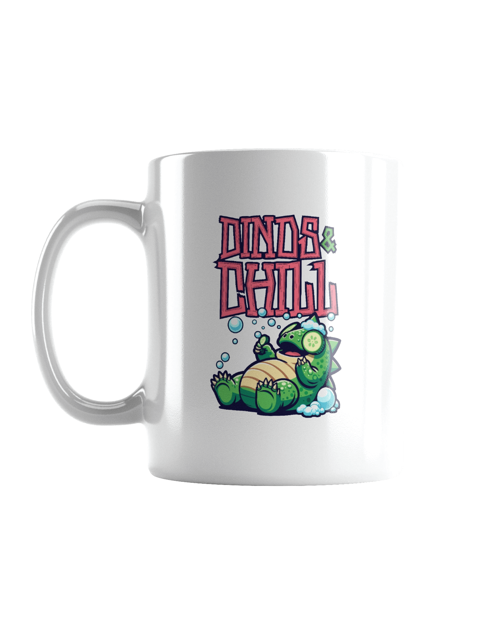 Dinos & Chill White Coffee Mug product image (1)