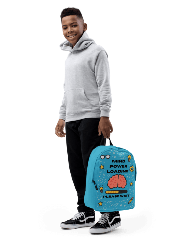 Mind Power Loading… Please Wait Backpack(Summer Sky Blue) product image (2)
