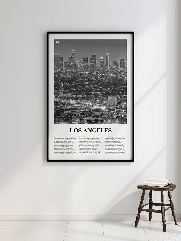 Los Angeles 01 Newspaper Poster product image (2)