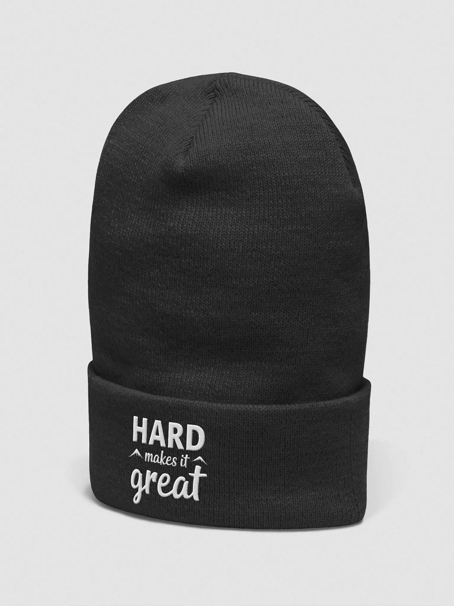 Unlock Your Inner Hero with Tom Hanks’ Legendary Wisdom: If It Wasn’t Hard, Everyone Would Do It. It’s the Hard That Makes It Great. - Exclusive Beanie for True Fans product image (2)