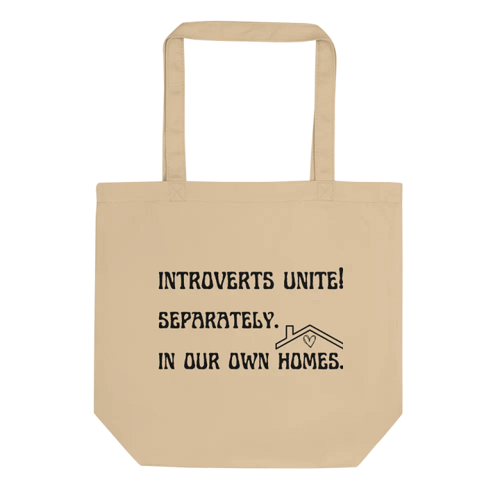 Sarcastic introvert homebody canvas tote bag - 
