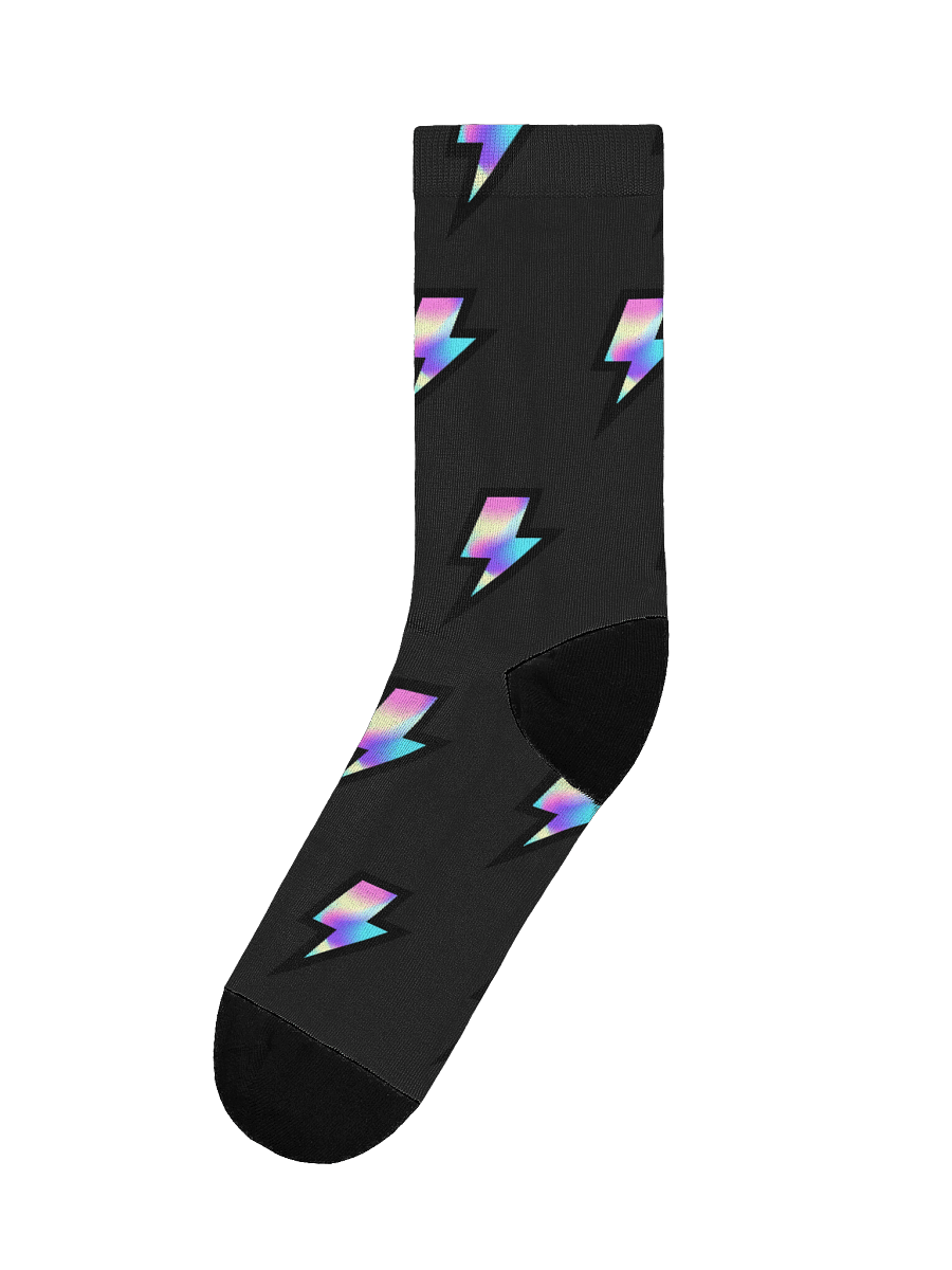 Electric Rainbow Crew Socks product image (1)
