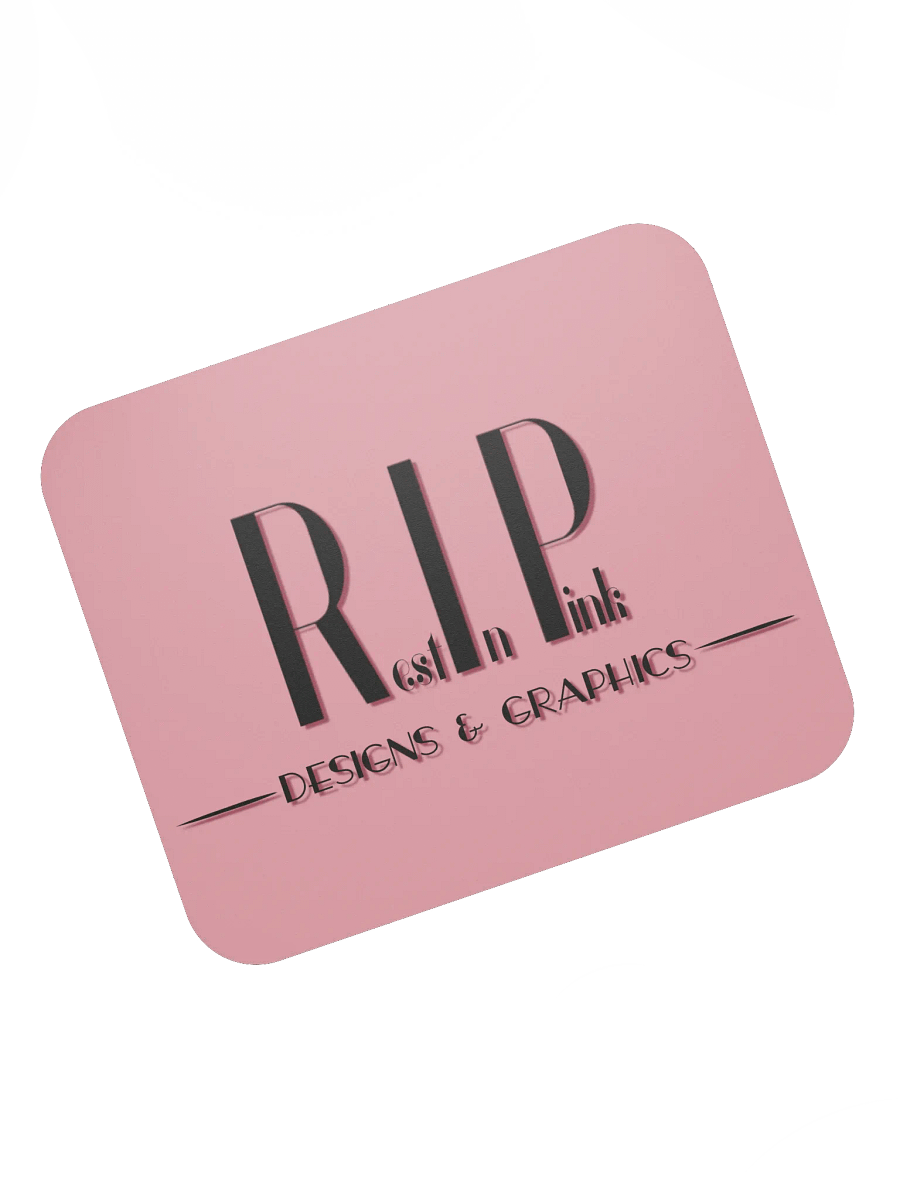 RIP Minimalist Logo Mouse Pad - Pink product image (7)