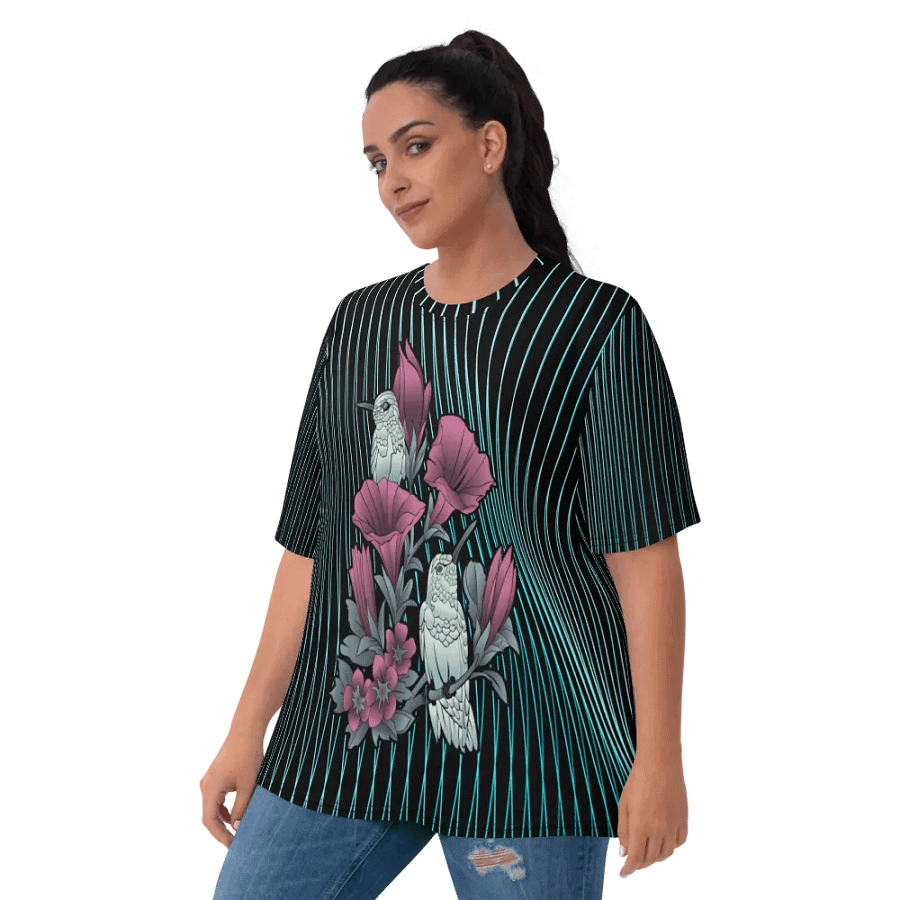 Pretty Hummingbird All Over Print T-shirt product image (6)