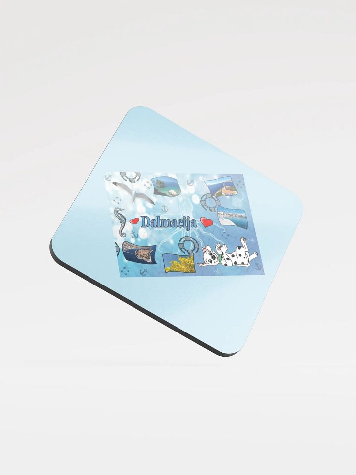 Dalmacija summer - Glossed Cork Coaster product image (1)