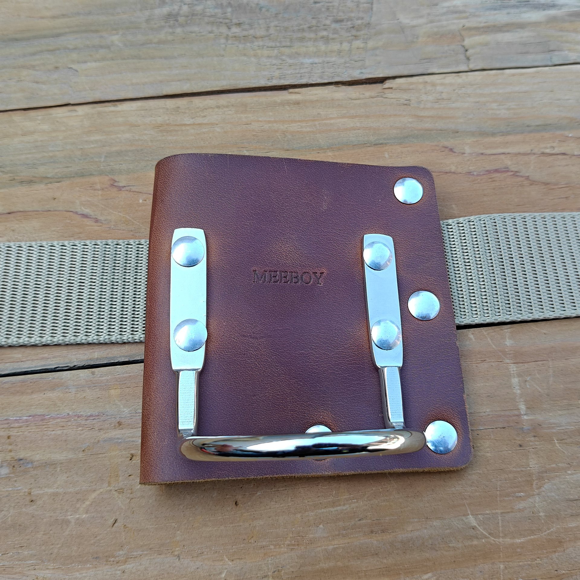 MEEBOY Leather Tool Holster, Leather Axe Belt Loop, Leather Hammer Holder for tool belt, heavy top grain leather axe holster product image (5)