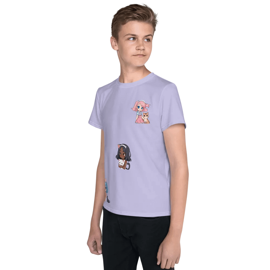 Cat-tastic All-Over Print Youth T-Shirt product image (3)