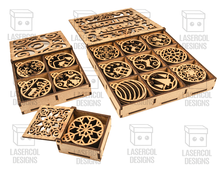 Large Ornaments Boxes - Laser Cut Files product image (6)