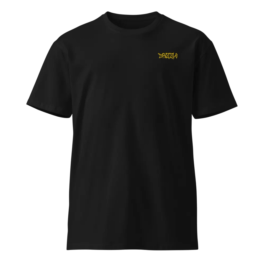 SIGMA WOLF BLACK TEE (GREEN LETTERS) Unisex Premium T-Shirt product image (2)