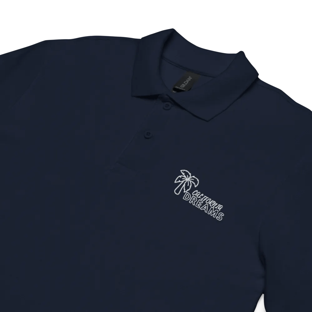 California Dreams Palm Tree Men Polo T-Shirt - Navy product image (5)