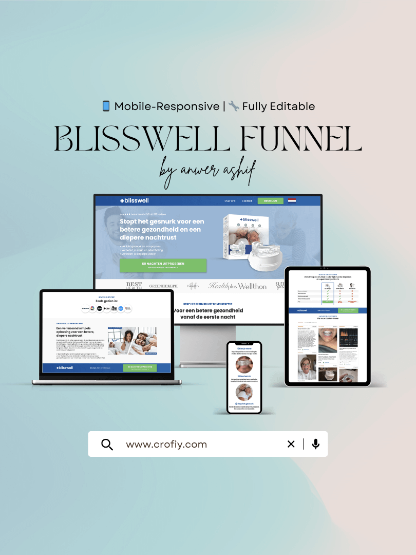 Blisswell Funnelish Templates product image (1)