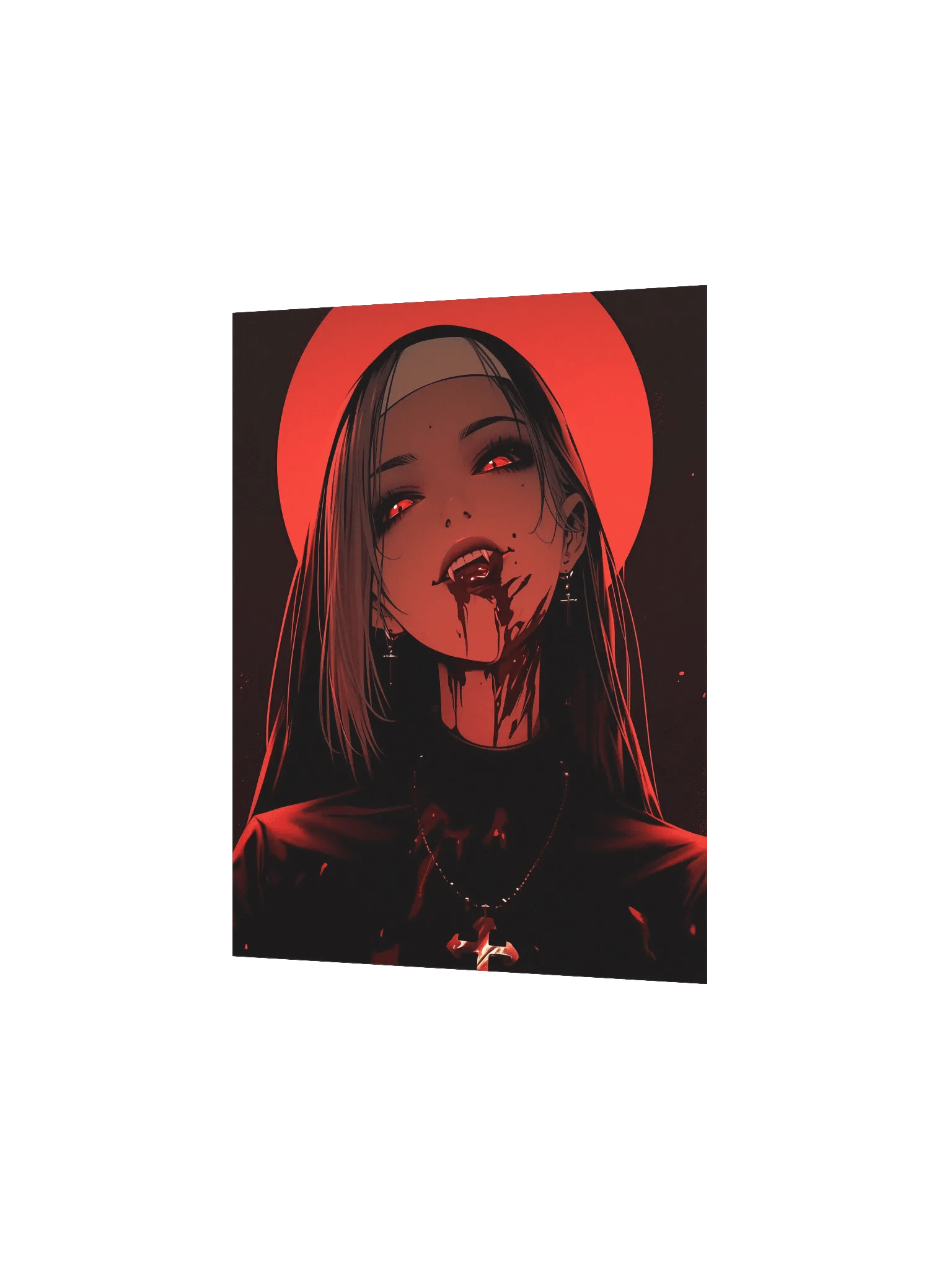 Bloody Vampire Glow Matte Poster product image (10)