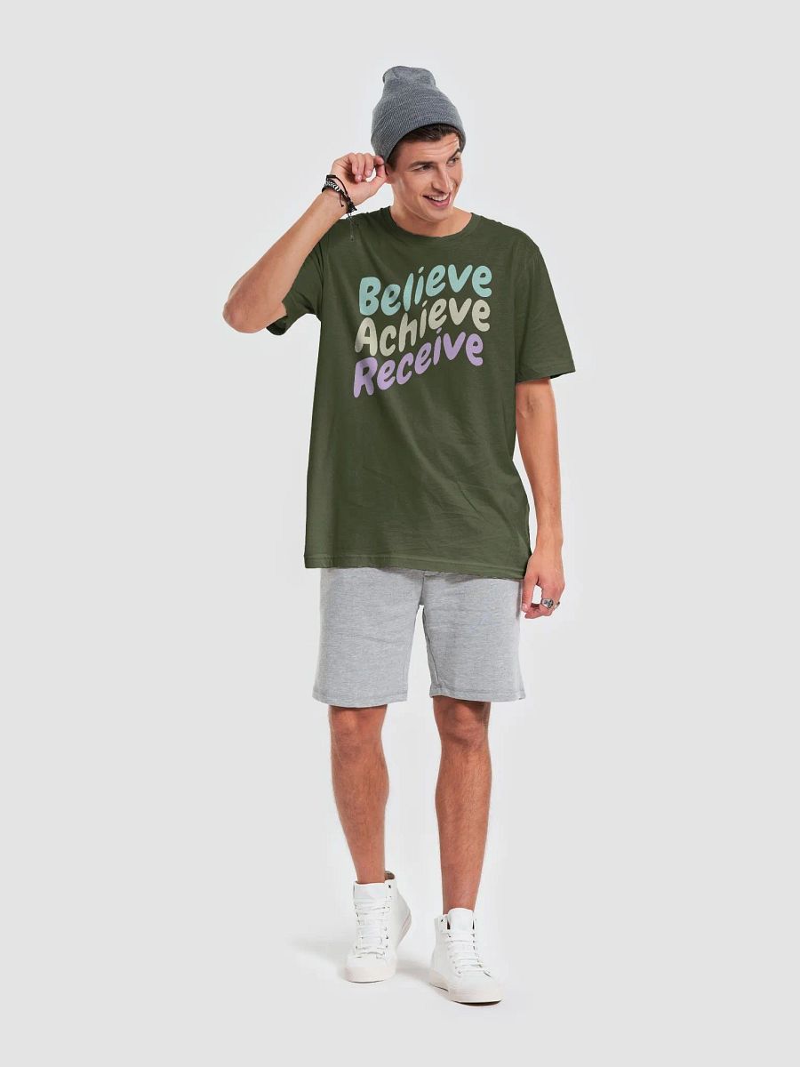 Believe Achieve Receive - Pastel Motivational T-Shirt product image (43)