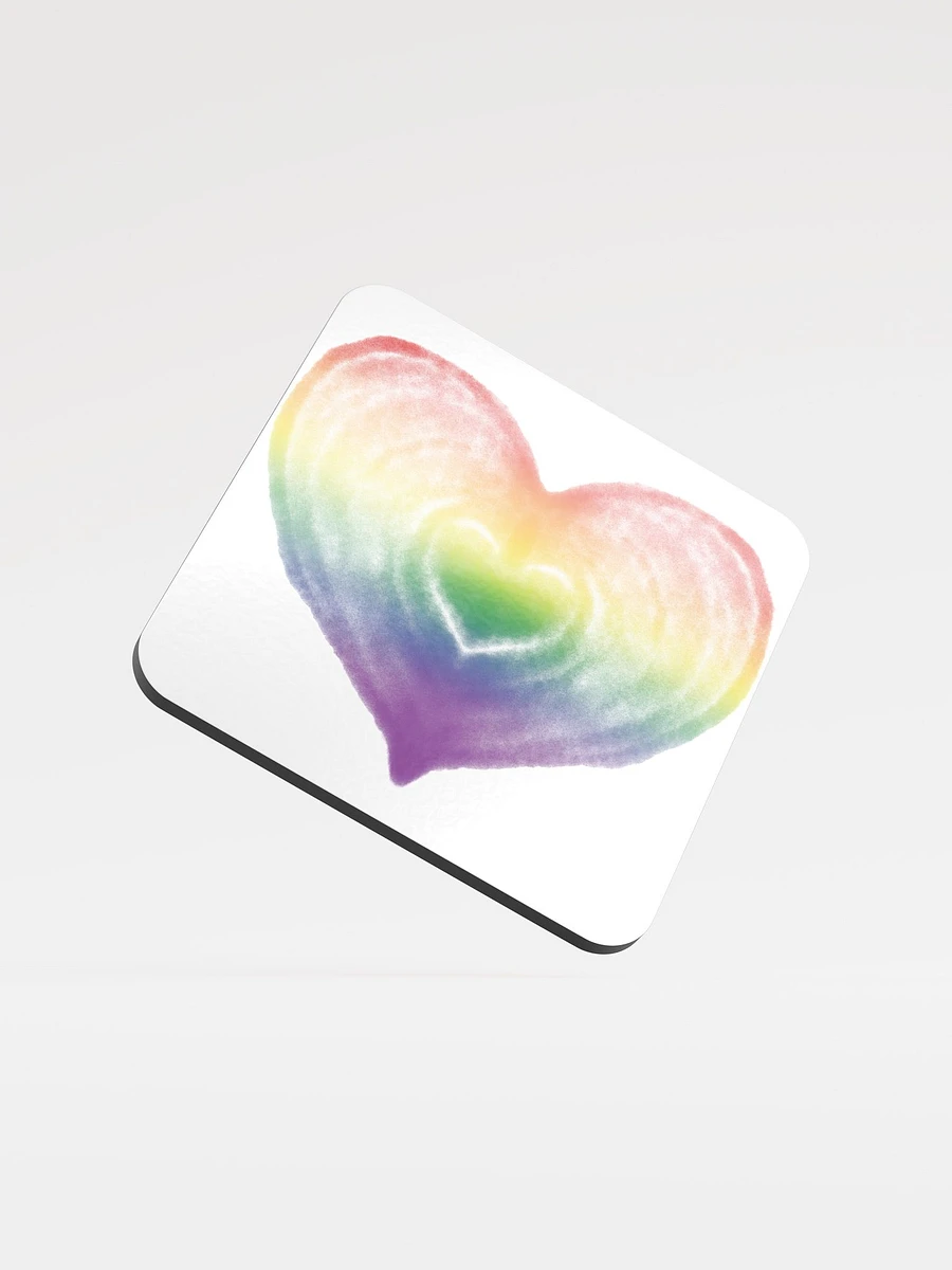 Rainbow Heart Coaster product image (1)